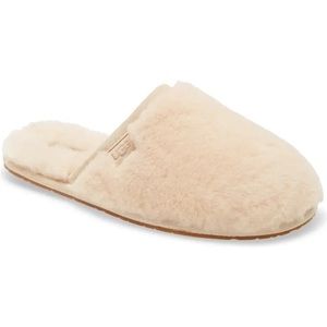 NWT UGG Australia Women's Fluffette Plush Wool Slipper in Cream Size 10